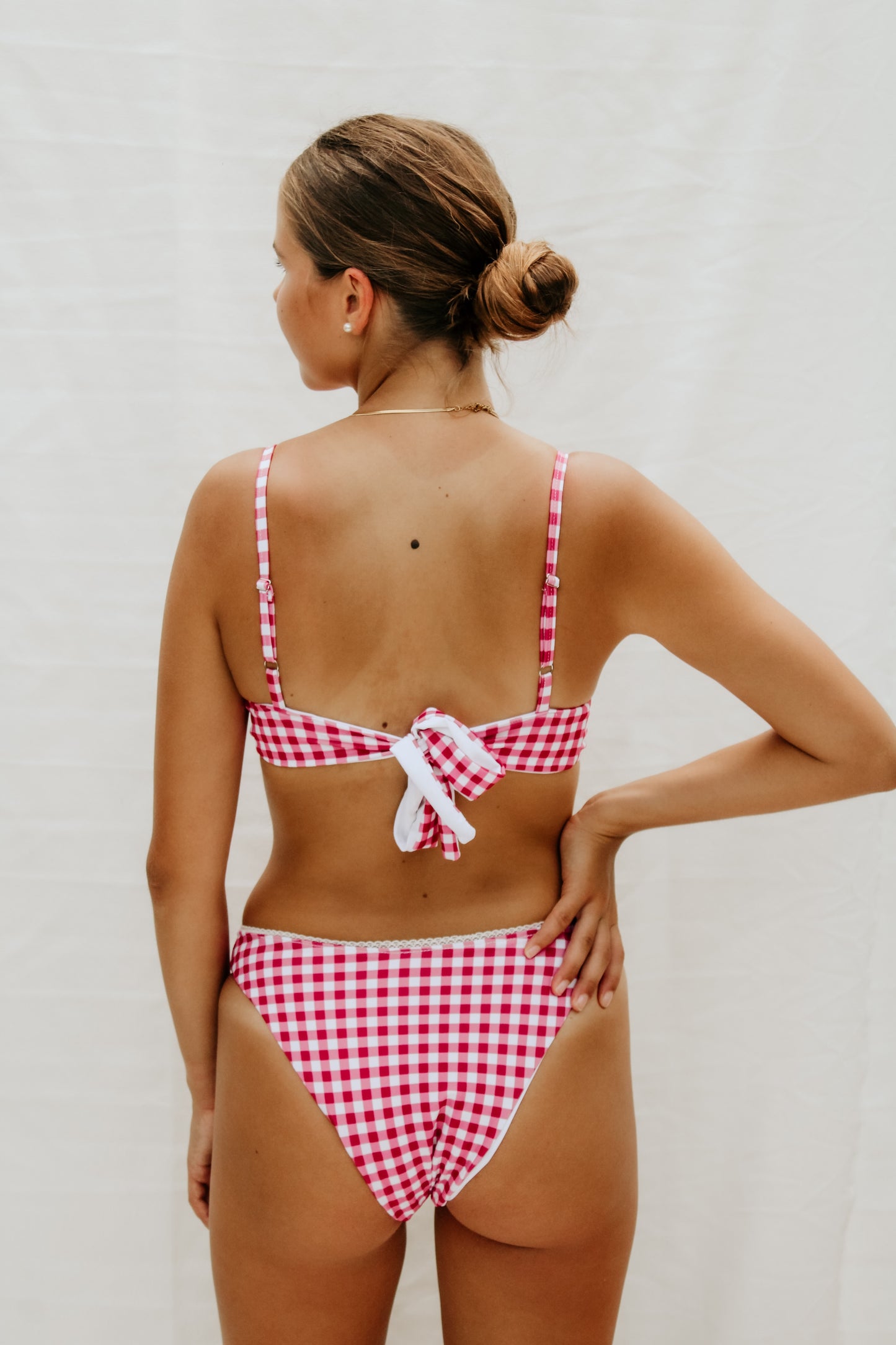 Emily top | Red Gingham