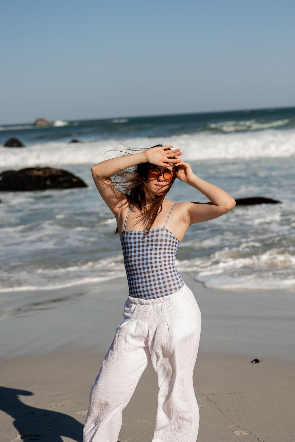 Amy one piece | Blueberry Gingham