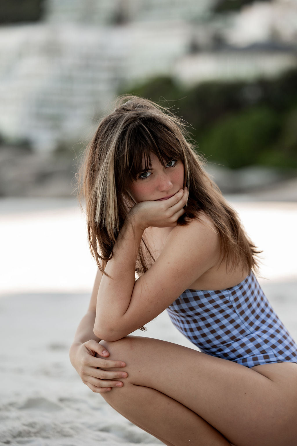 Amy one piece | Blueberry Gingham
