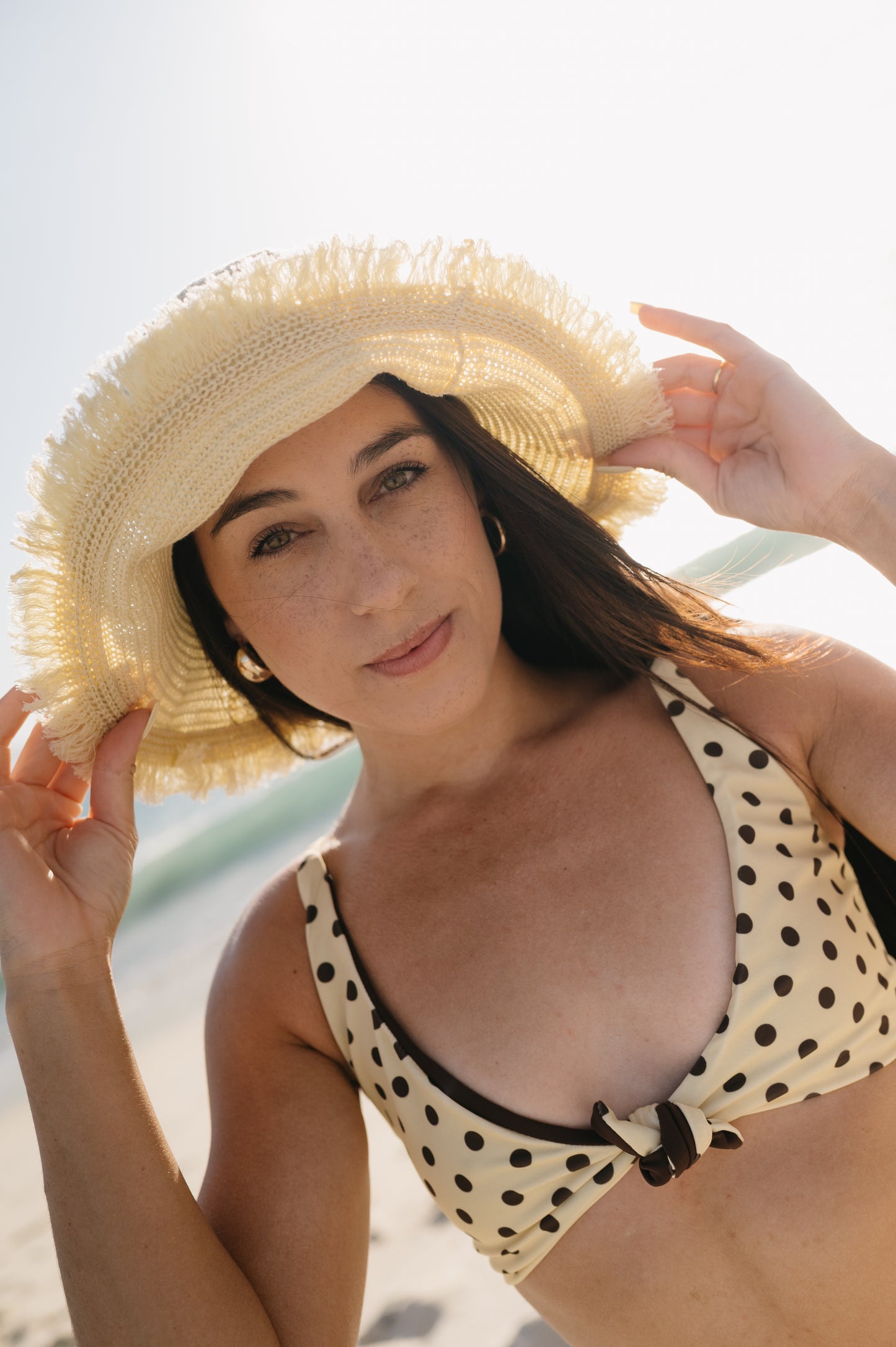 Aurora top | Sunshine Polka Dot